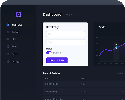 Dark Dashboard Design