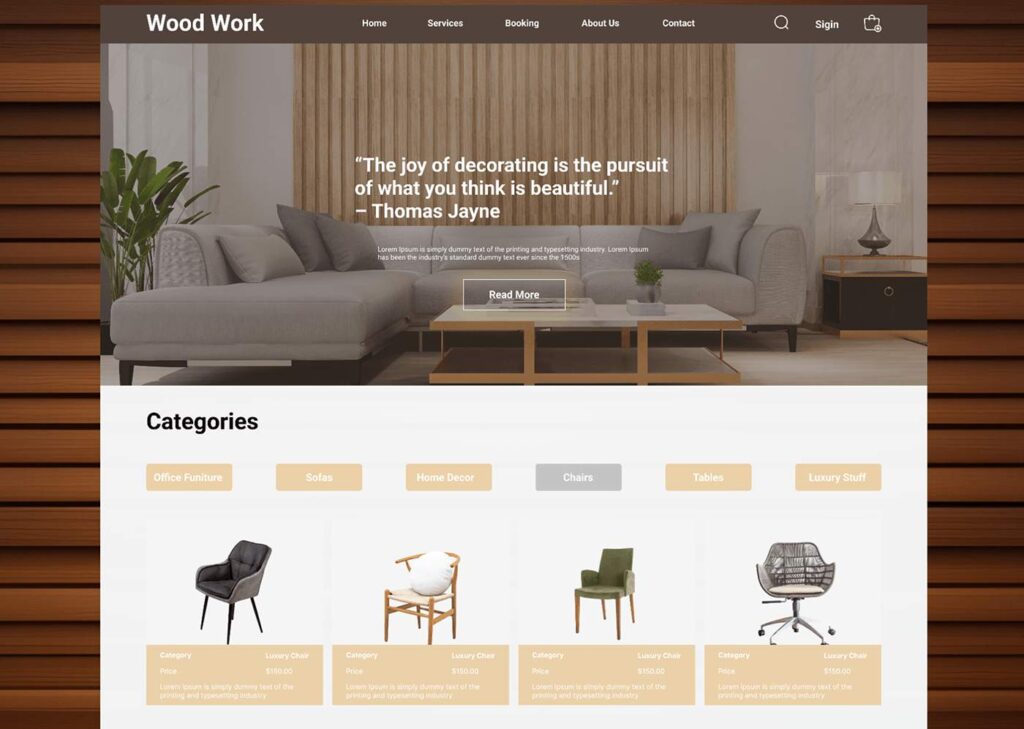 Furniture Website