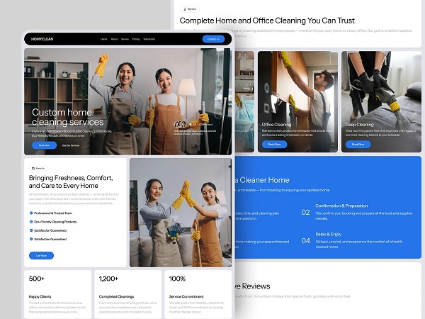 Home clean website