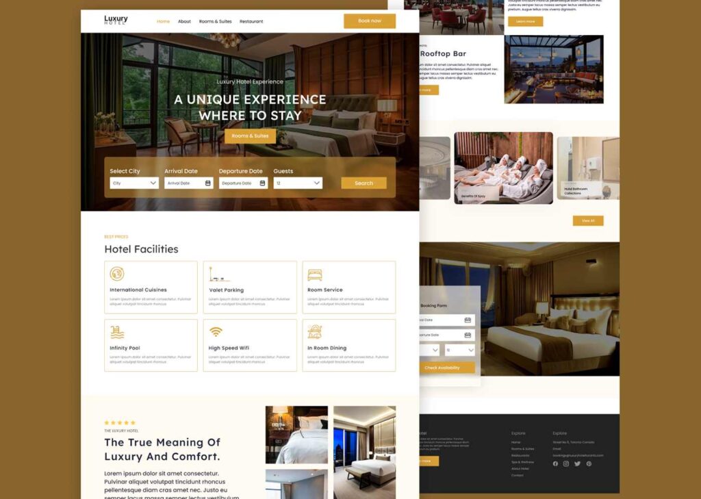 Luxury Hotel Website