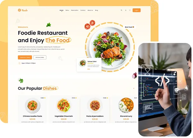 Restaurant web development