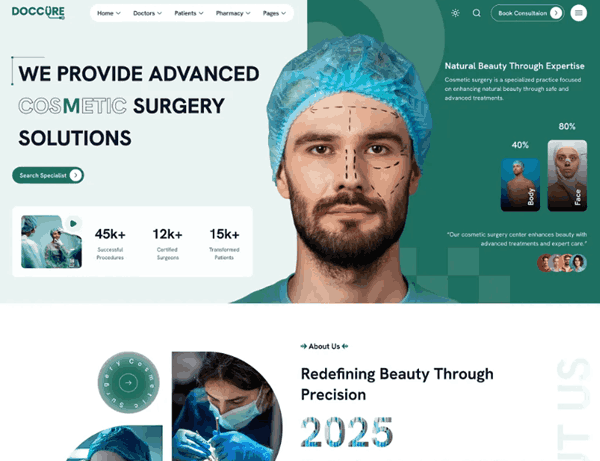 Surgery Landing Page – Medical Template