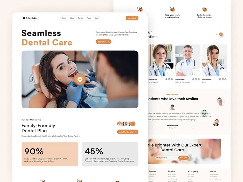 Teeth Whitening Services Website