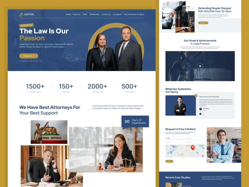 landing page