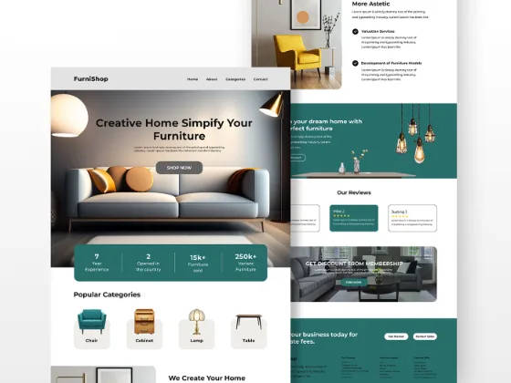 furniture web design