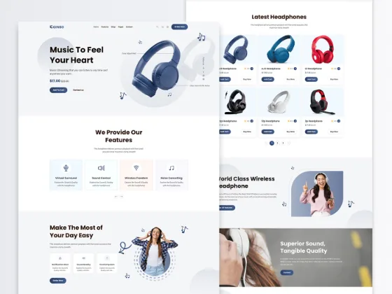 headphone wed design