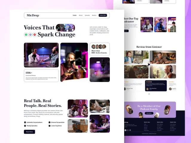 podcast web design